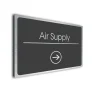 Air Supply Sign Directional Sign - Brushed Metal Finish