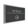 Art Room Sign Directional Sign - Brushed Metal Finish