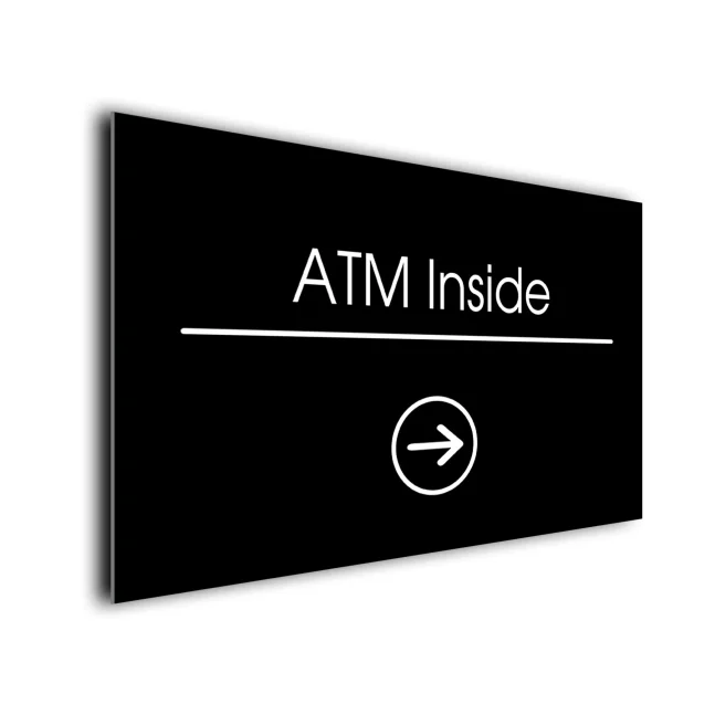 Atm Inside Signs Directional Sign ATM Inside Signs Directional Sign