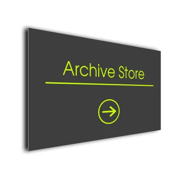 Archive Store Arrow Sign Directional Sign