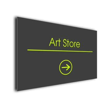 Art Store Arrow Sign Directional Sign
