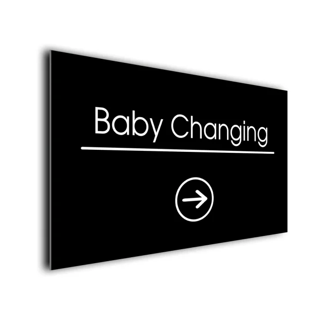 Baby Changing Arrow Sign Directional Sign Baby Changing Arrow Sign Directional Sign