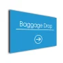 Baggage Drop Arrow Sign Directional Sign