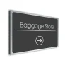 Baggage Store Sign Directional Sign - Brushed Metal Finish