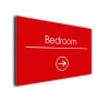 Bedroom Arrow Sign Directional Sign