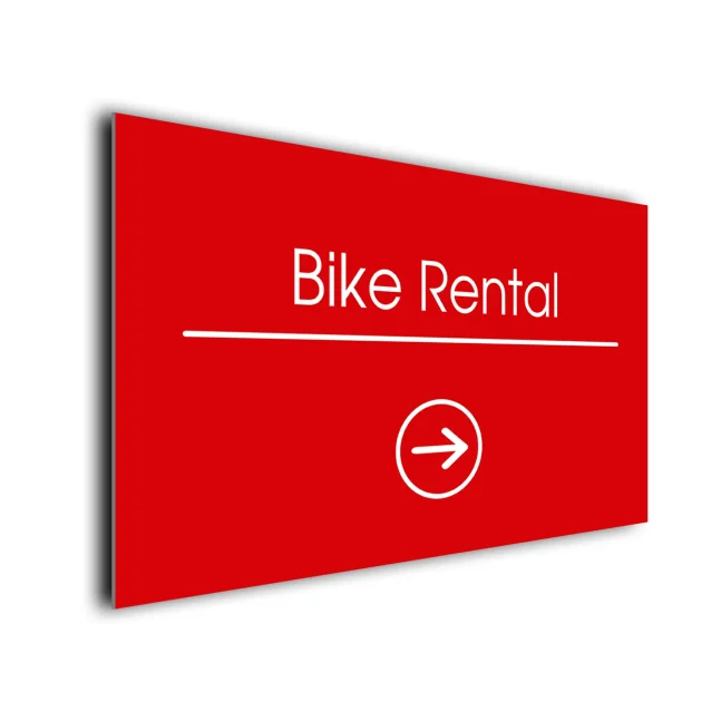 Bike Rental Arrow Sign Directional Sign Bike Rental Arrow Sign Directional Sign