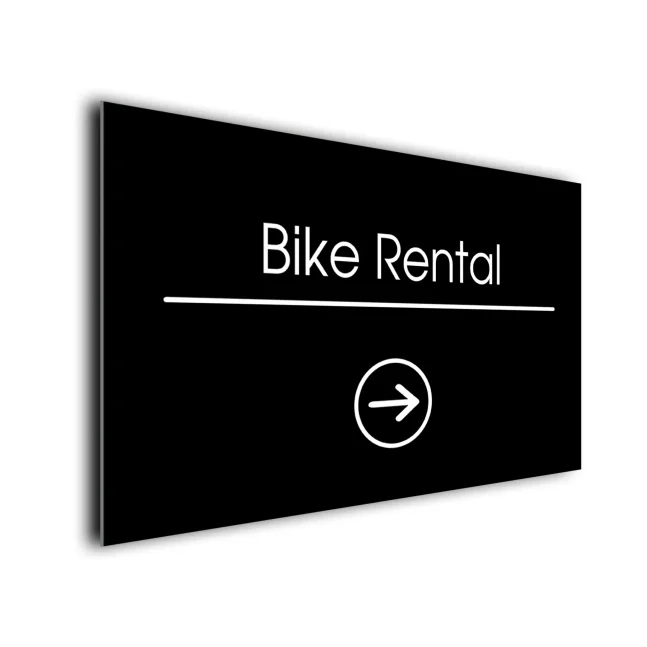 Bike Rental Arrow Sign Directional Sign Bike Rental Arrow Sign Directional Sign