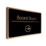 Board Room Sign Directional Sign - Brushed Metal Finish