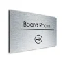 Board Room Sign Directional Sign - Brushed Metal Finish