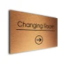 Changing Room Sign Directional Sign - Brushed Metal Finish