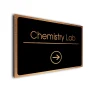 Chemistry Lab Sign Directional Sign - Brushed Metal Finish