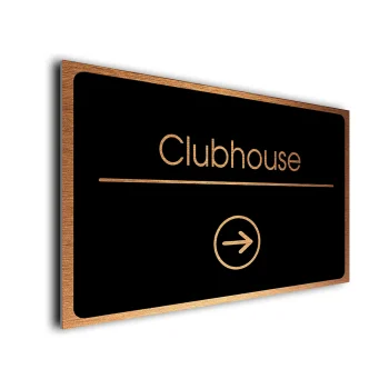 Clubhouse Directional Sign