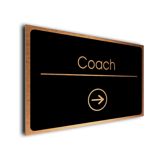 Coach Sign Coach Directional Sign