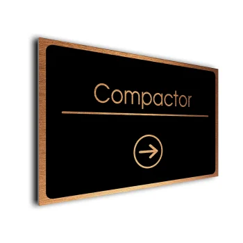 Compactor Directional Sign