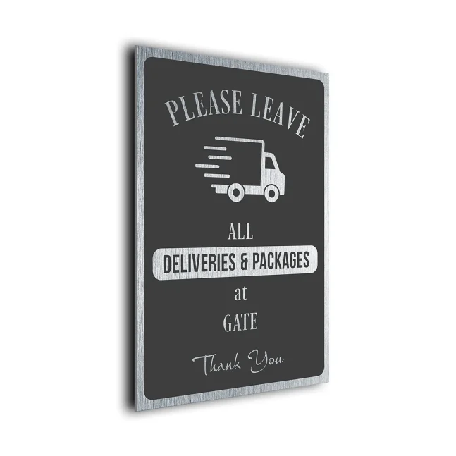 PGGS151223 Packages At Gate Please leave all Deliveries and Packages At Gate Sign