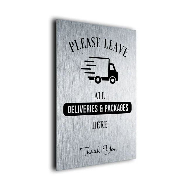 PHSB151223 Packages Here Please leave all Deliveries and Packages Here Sign