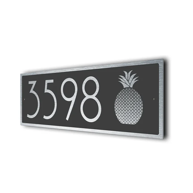 Modern Pineapple Address Sign Pineapple Address Sign