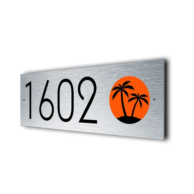 Personalized Palm Tree Address Sign Palm Tree Address Sign