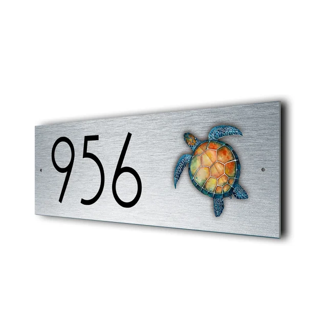 Personalized Turtle Address Sign Turtle Address Sign