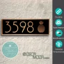 Outdoor Weatherproof Pineapple Address Sign