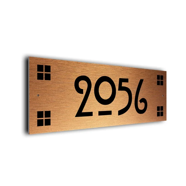 Copper Craftsman Address Sign Craftsman Address Sign