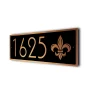 Fleur De Lis Address Sign