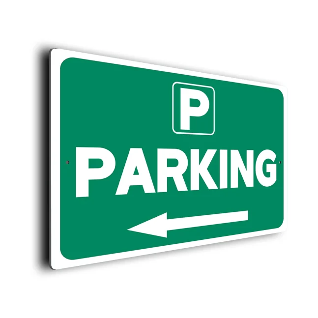 Green Parking Directional Sign Parking Directional Sign