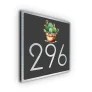 Cactus House Number Sign