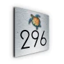 Custom Turtle House Number Sign