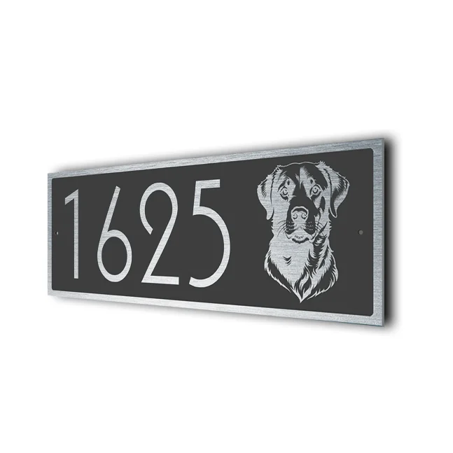 Modern Dog Address Sign Dog Address Sign