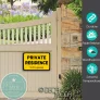 Private Residence Sign
