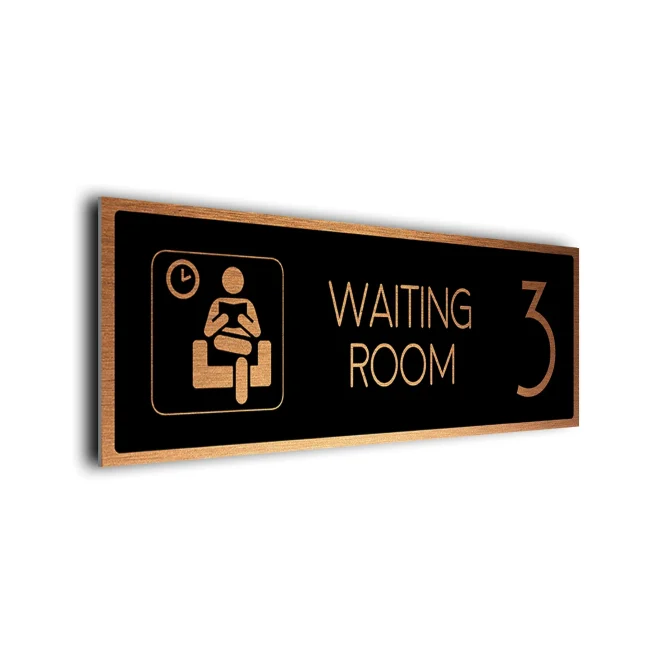 Custom Waiting Room Sign Waiting room Number sign