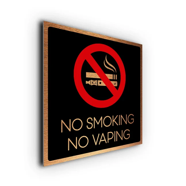 No Smoking / No Vaping Sign No Smoking No Vaping Sign