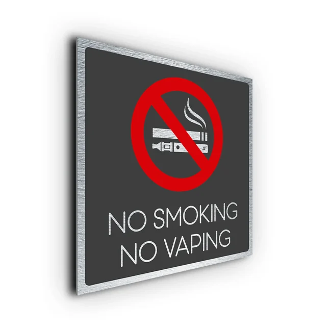 Modern No Smoking No Vaping Sign No Smoking No Vaping Sign