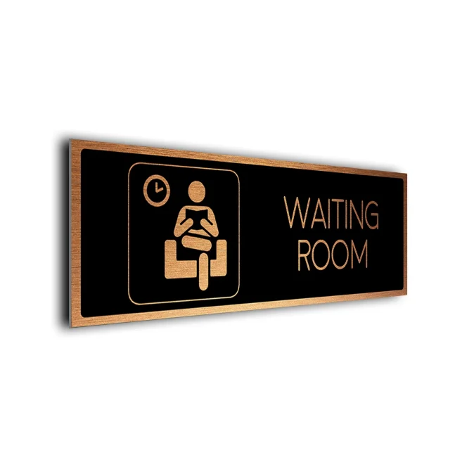 Self Adhesive Waiting Room Sign Waiting Room Sign