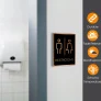 Modern Restrooms Sign