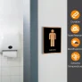 Durable Toilet Symbol Sign
