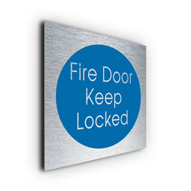 Fire Door Keep Locked FDKL206-SB Fire Door Keep Locked Sign