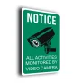 Notice Monitored CCTV Sign