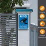Notice Monitored CCTV Sign