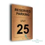 Reserved Parking Unit Number Sign