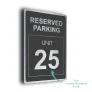 Reserved Parking Unit Number Sign