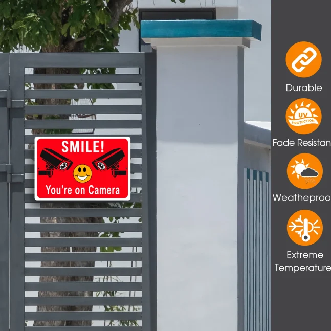 Smile You're on Camera CCTV Sign Smile You're on Camera CCTV Sign