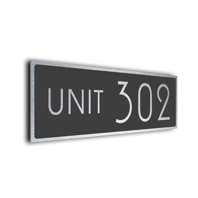 Unit Number Sign UNI224-GS Unit Number Sign