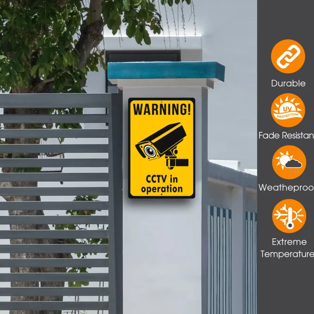 Warning CCTV in Operation Sign Warning CCTV in Operation Sign