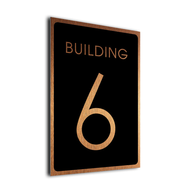 Building Number Sign BLD222-BC Building Number Sign