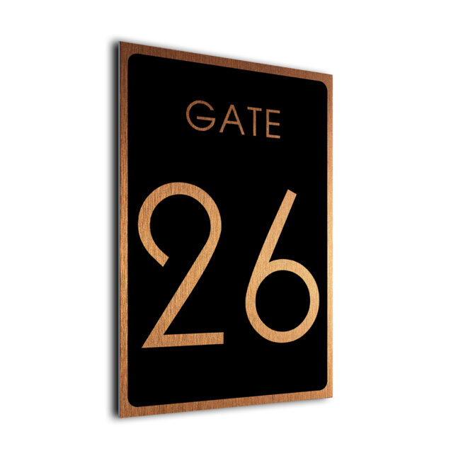 Gate Number Sign GAT225-BC Gate Number Sign
