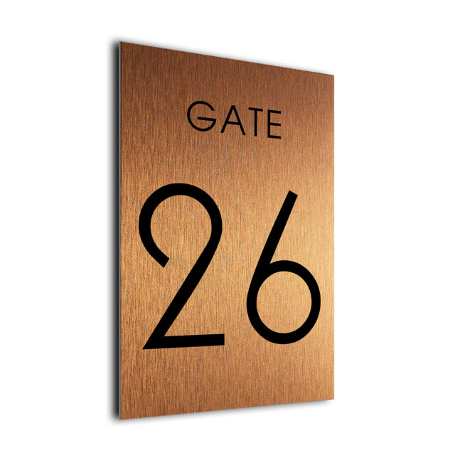 Gate Number Sign GAT225-CB Gate Number Sign