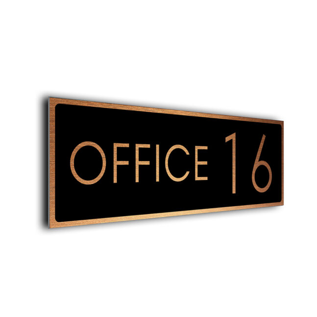 Office Number Sign OFF227-BC Office Number Sign