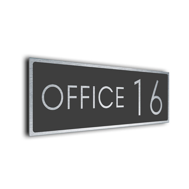 Office Number Sign OFF227-GS Office Number Sign